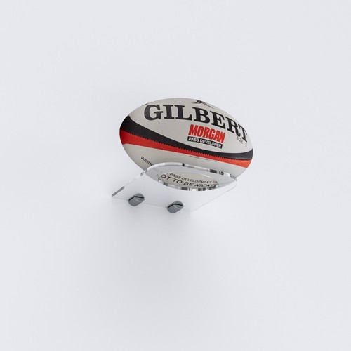 Acrylic rugby display stand - rugby, /