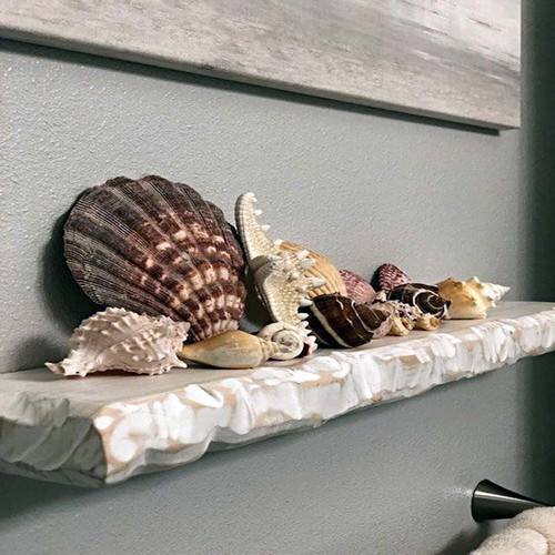 Wood floating shelf white - wood,