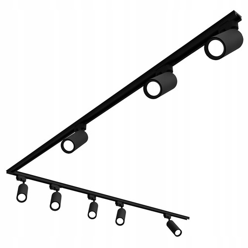 Linea black surface - 8, mounted