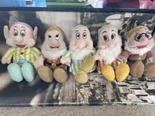 Disney Soft Toy Bundle - 5 Snow White and the Seven Dwarfs Plush Dolls