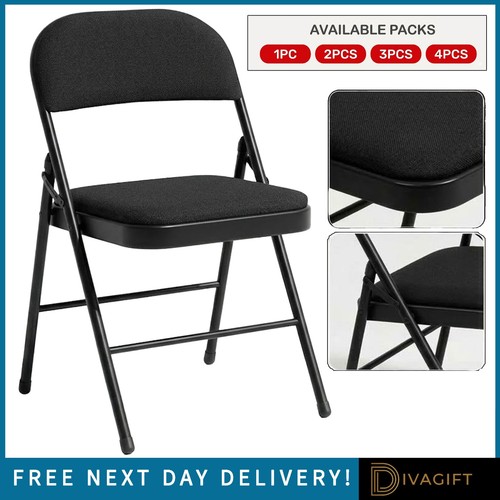 Metal folding chair black - metal,