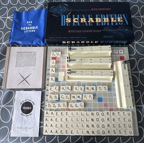 Vintage scrabble deluxe - vintage,