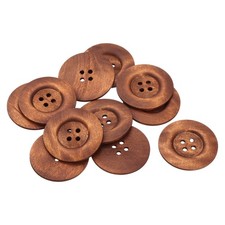30Pcs Large Wooden Buttons