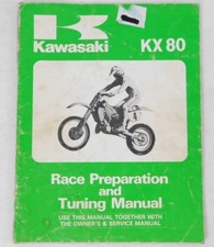 1 Genuine Kawasaki KX 80 Race Preparation & Tuning Manual OEM Book 99920-1338-01