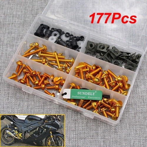 Gold fairing bolts - gold,