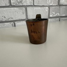 Antique 1/2 GILL Copper British Royal Navy Grog Measure E&R6 55 53177