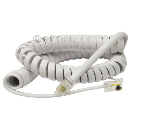 White rj10 telephone - 2m, cable