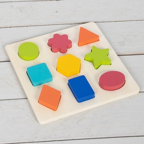 Wooden shapes kids geometry - shapes,