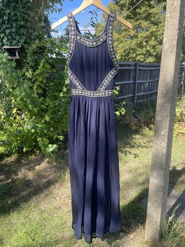 Beautiful navy beaded and