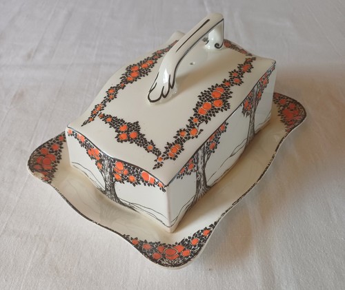 Vtg crown ducal ware orange - vtg,