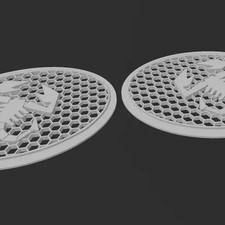 Fiat Abarth 500 DRL light grill replacement for low air intake