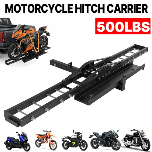 Steel motorcycle hitch carrier - motorcycle,