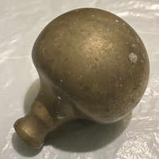 Large Antique Brass Bed Post