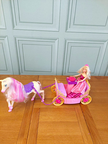 Fantasy barbie with - horse, &