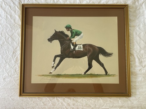 Shergar oil painting - shergar,