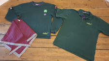 BOYS SCOUT 3 ITEMS POLO SHIRT L/S JERSEY TOP AGE 12-14 YRS & SCARF OFFICIAL