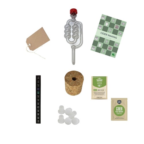 Cider making set with yeast - with,
