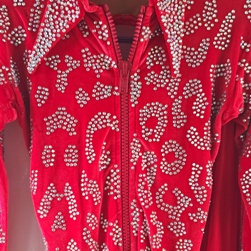Janine red rhinestone - janine,