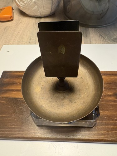 Vintage brass ashtray with - vintage,