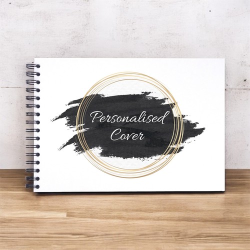 Personalised black circle gold - personalised,