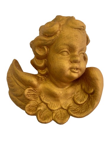 Gold cherub angel - gold, putti