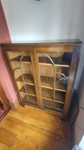 Art deco bookcase - art,
