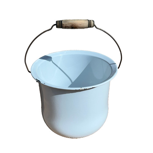 Vintage white enamel - white, chamber