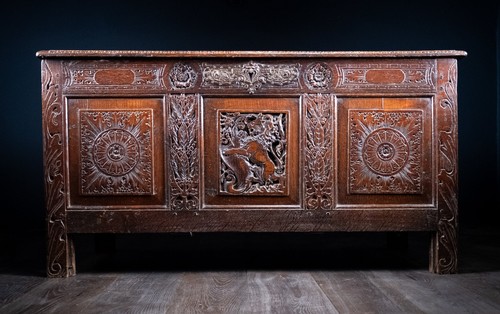 17th century carved oak - 17th,