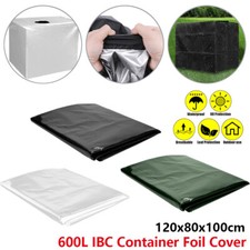 Cover Sun Protective Hood For Rain Water Tank 600L IBC Container Foil Cover New