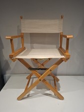 Hardwood Director Chair Cream