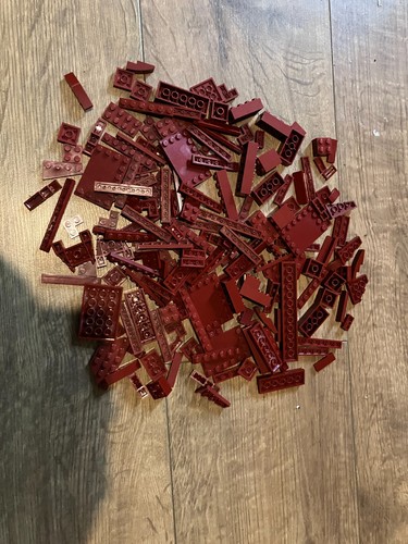 Dark red lego bricks bundle - dark,