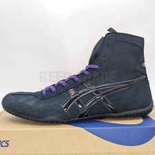 ASICS Wrestling Shoes 1083A001 Black/Black lace:Purple EX-EO(TWR900 Successor)