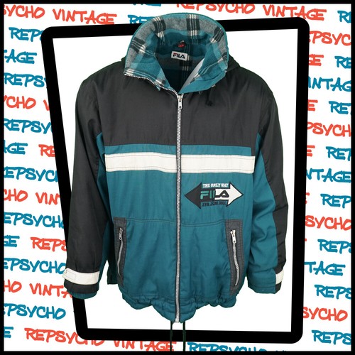 Vintage fila black - vintage, black/teal/white