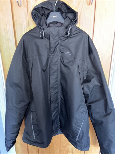 Black decathlon mens hooded - black,