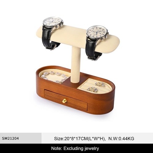 Wood watch display stand - wood,