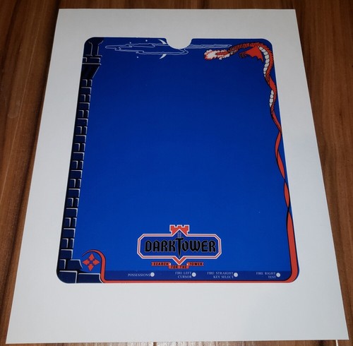 Vectrex dark tower overlay - dark, new