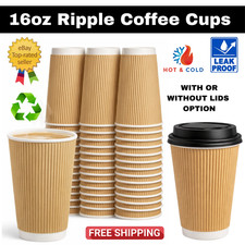 16oz Brown Ripple Disposable