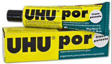 x 4 UHU POR Depron/Styrofoam Glue Pack of 4, 40g tubes - UK Cheapest Multipack