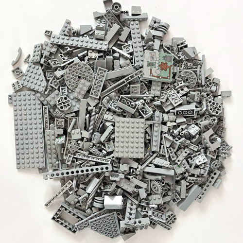 Lego mixed grey bricks - lego, bricks,