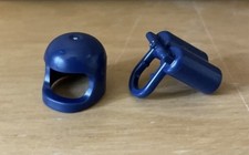 LEGO Dark Blue Air tank (Oxygen bottle/Oxygen Bottle) & Helmet - Classic Space