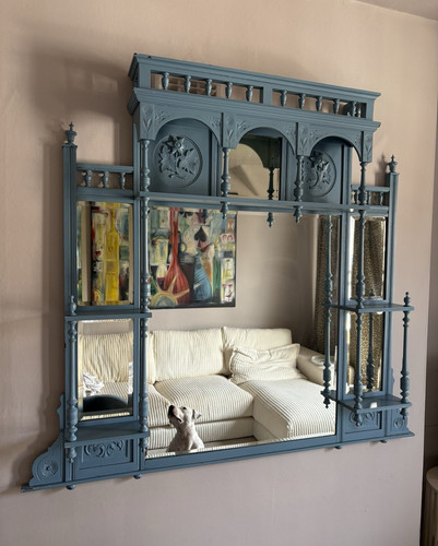 Art nouveau large blue - nouveau,