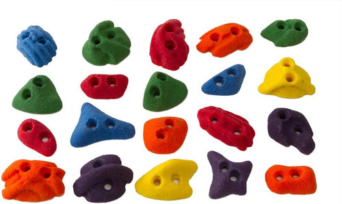 Climbing holds screw - on, foot