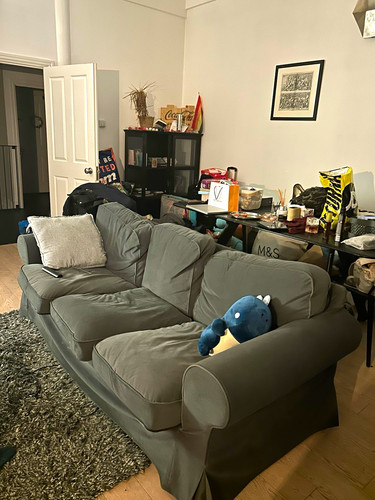 Ikea ektorp seater sofa grey - 3,