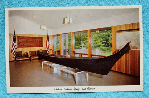 Cedar indian dug out canoe - dug,