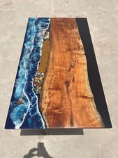 Ocean Wave Epoxy Resin Dining