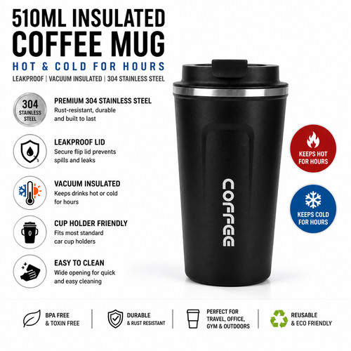 510ml insulated coffee - insulated,