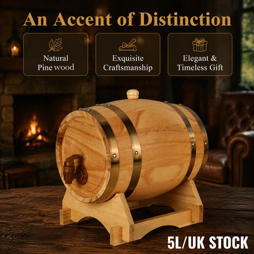 Whiskey barrel dispenser - barrel, wine