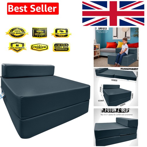 Fold out single futon sofa - sofa, bed