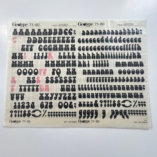 Geotype rub dry transfer - rub,