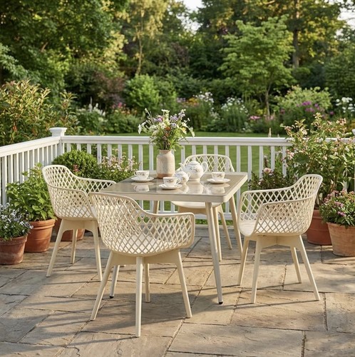 Lattice cream modern dining - cream,